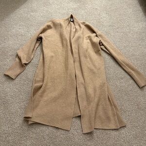 LOFT women’s sweater cardigan tan